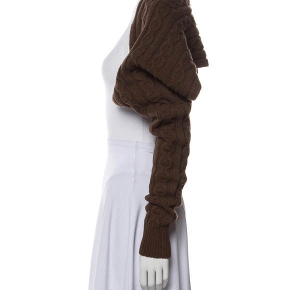 Gimaguas Brown Knit Open Front Sweater - Picture 2 of 3